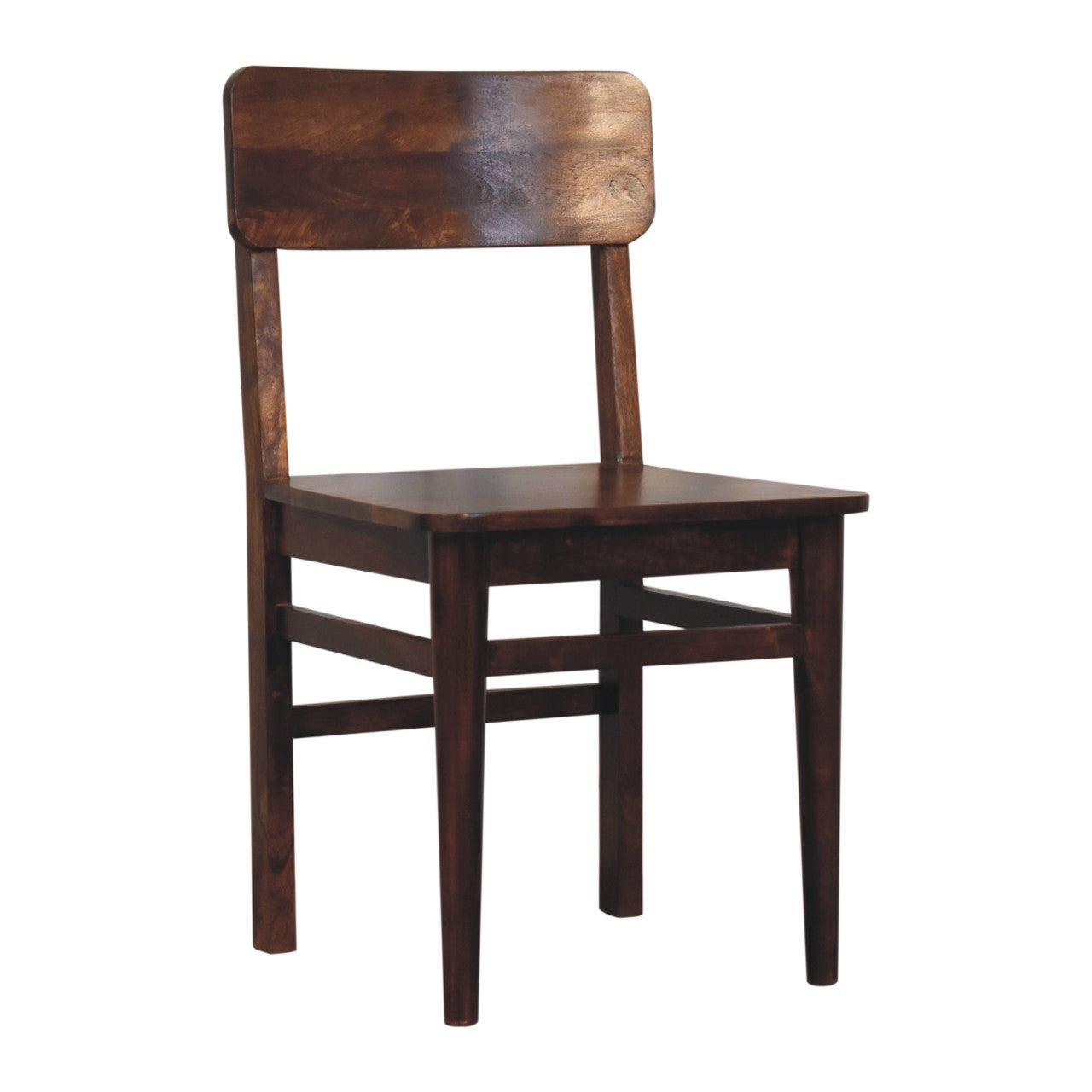 Chestnut Dining Chair Classic Maple Manor dining chair in chestnut solid wood with slatted back