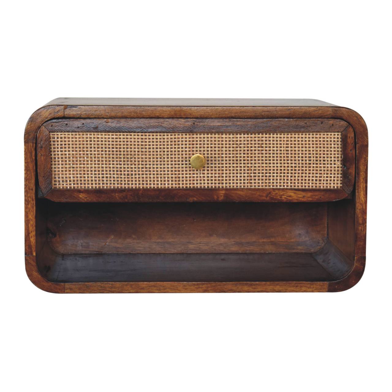Chestnut Bedside Woven Wall Mounted