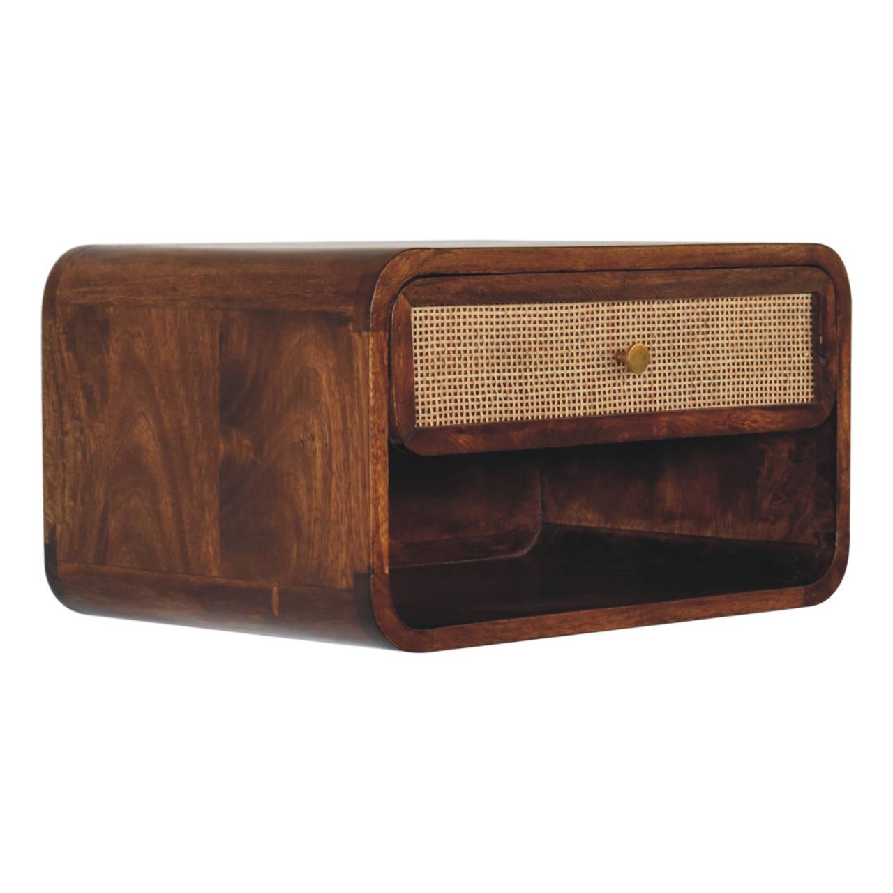 Chestnut Bedside Woven Wall Mounted