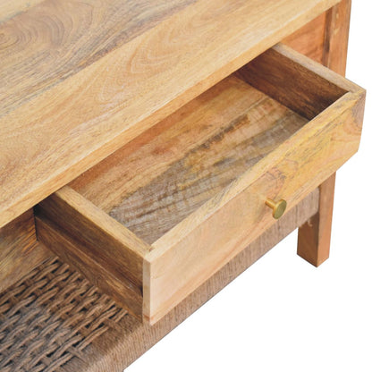 Coffee Table with 2 Drawers - Rope