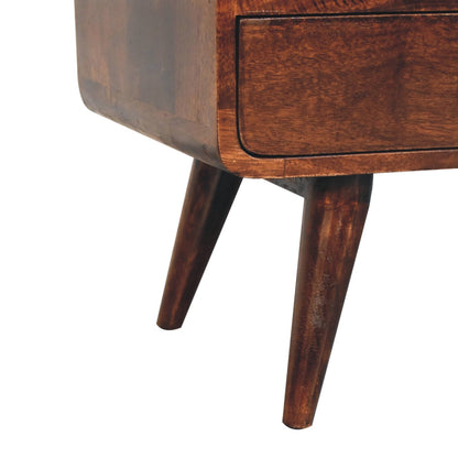 Walnut Media Unit - Curved California