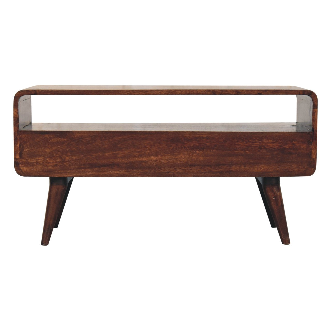 Walnut Media Unit - Curved California