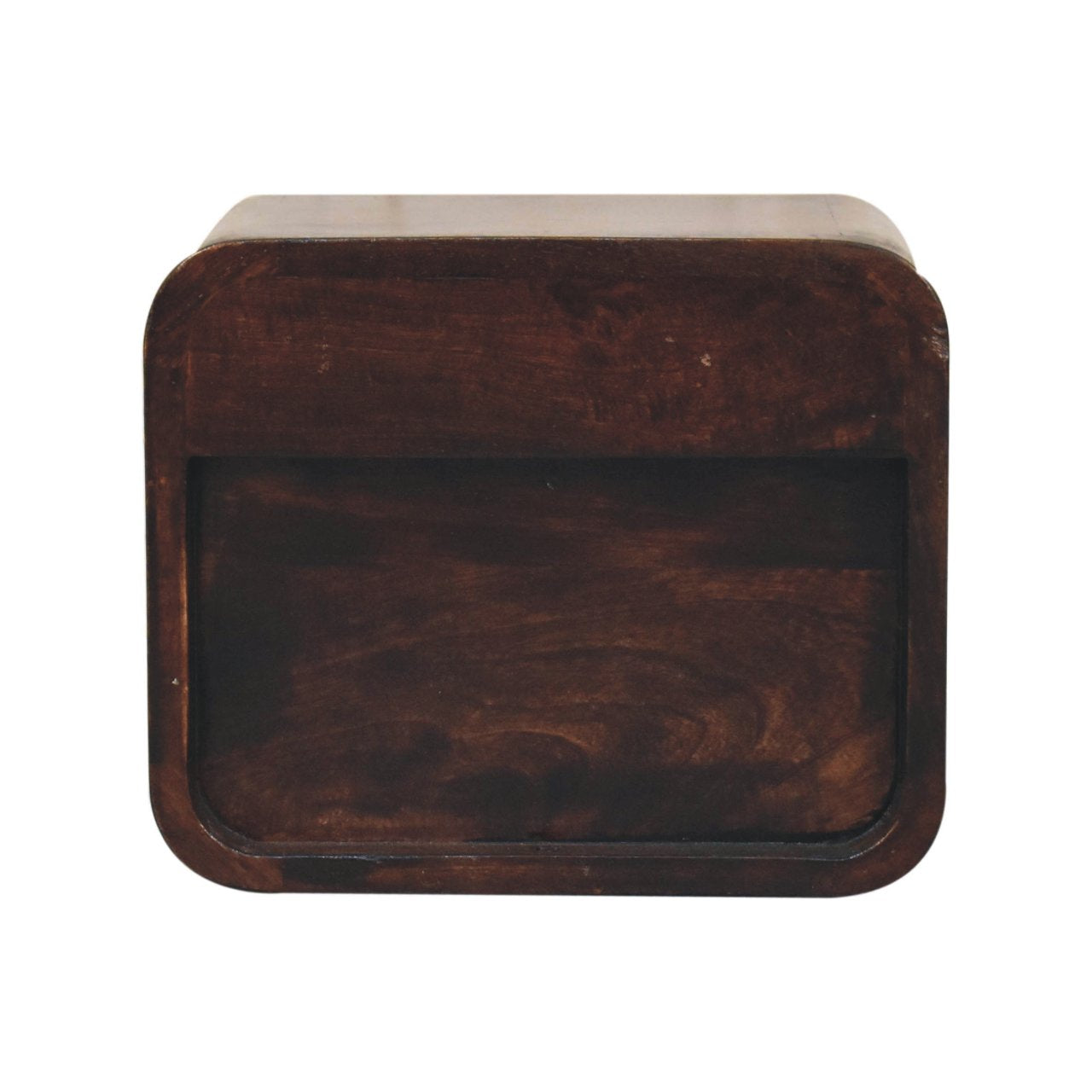 Wall Mounted Bedside - Mini Curved California Walnut