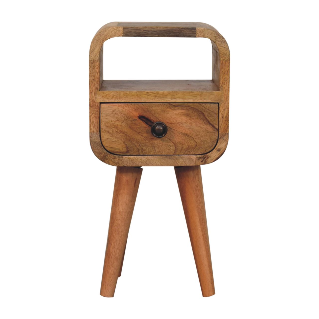 Oakish Bedside Extra Mini Curve