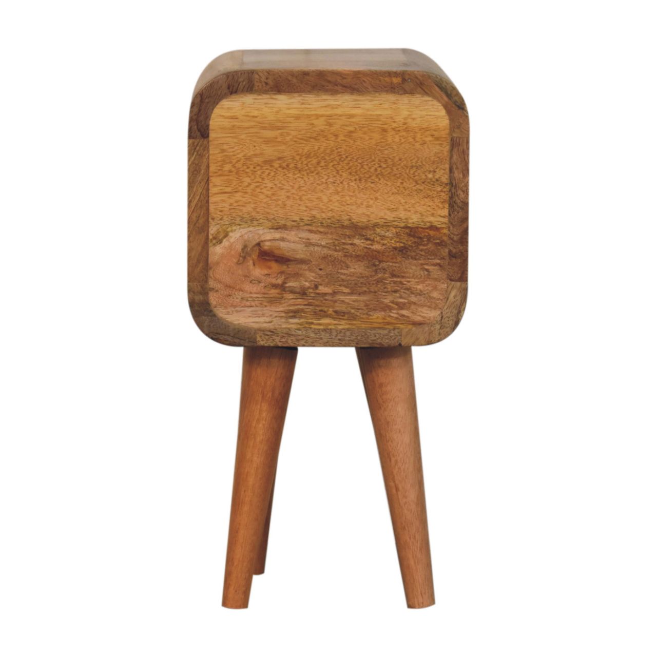 Oak-ish Bedside Extra Mini Curved