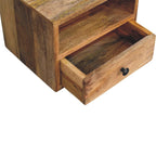 Wall Mounted Bedside Oak-ish Solis 1-Drawer