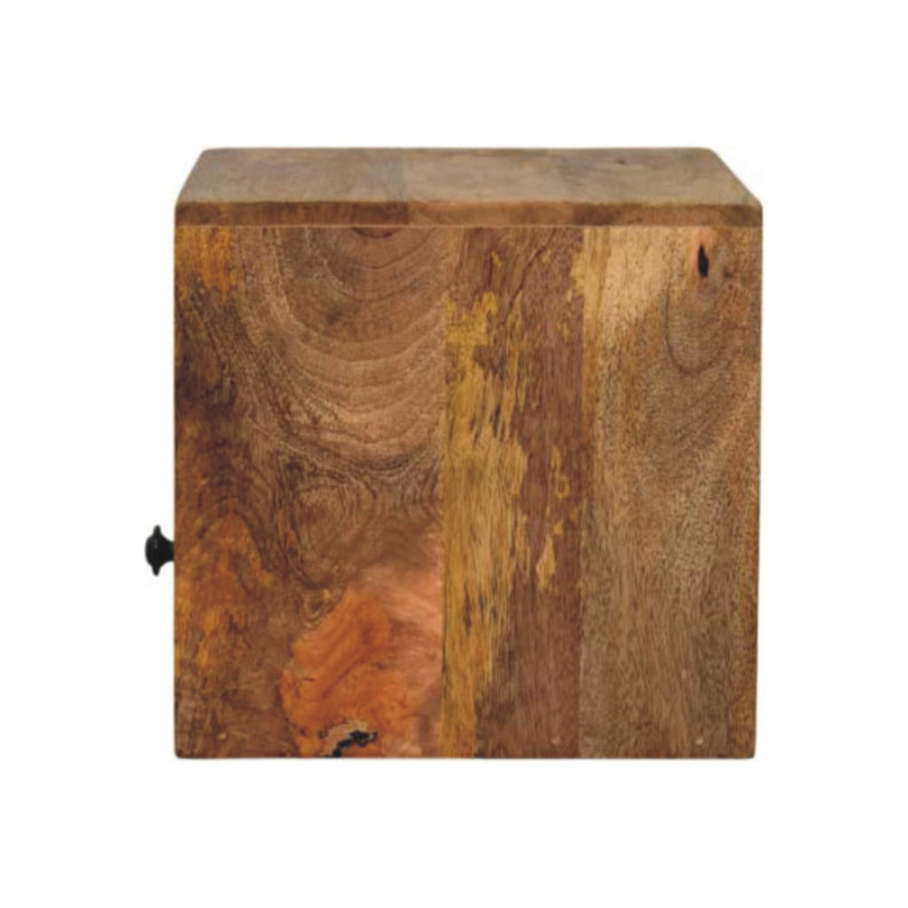Wall Mounted Bedside Oak-ish Solis 1-Drawer