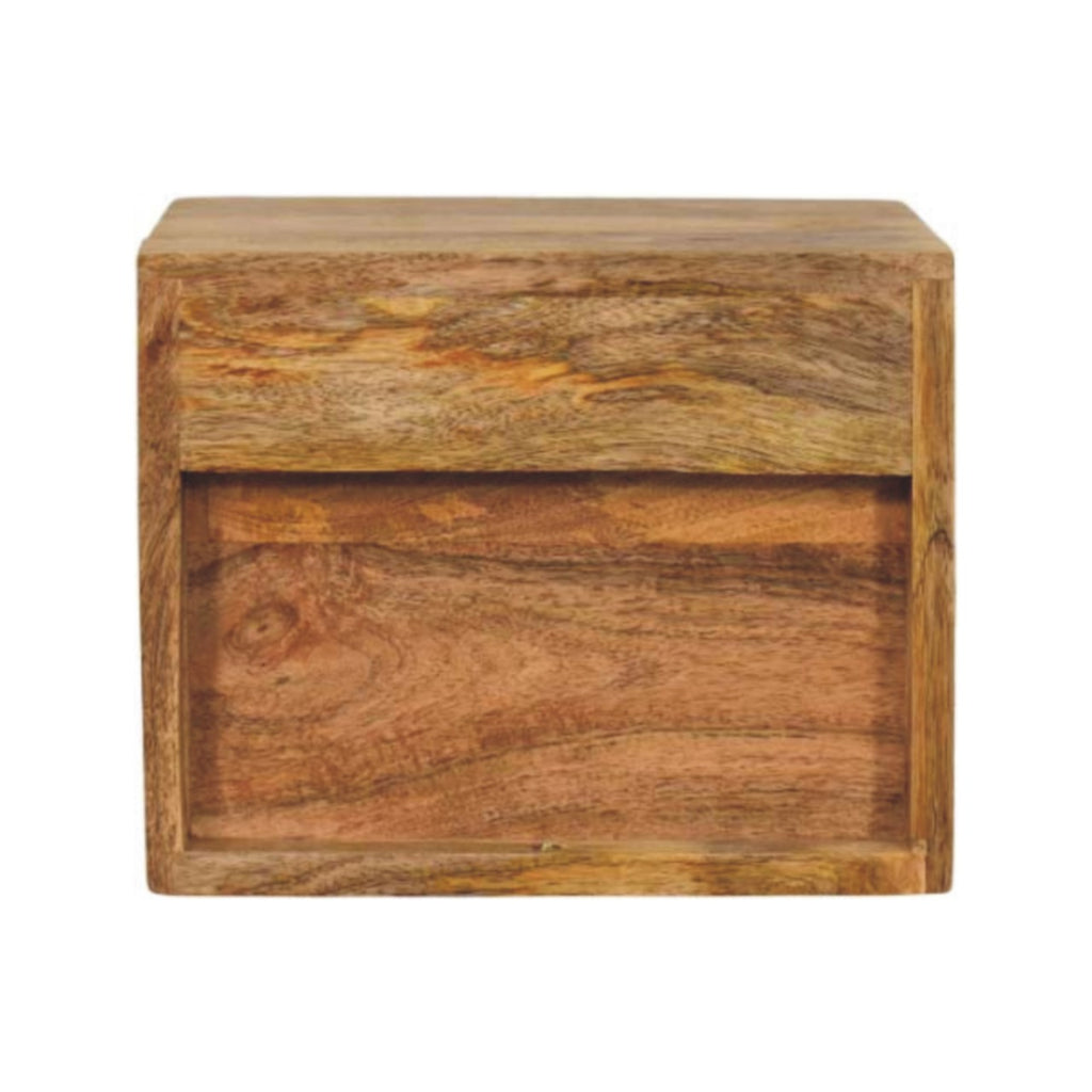 Wall Mounted Bedside Oak-ish Solis 1-Drawer