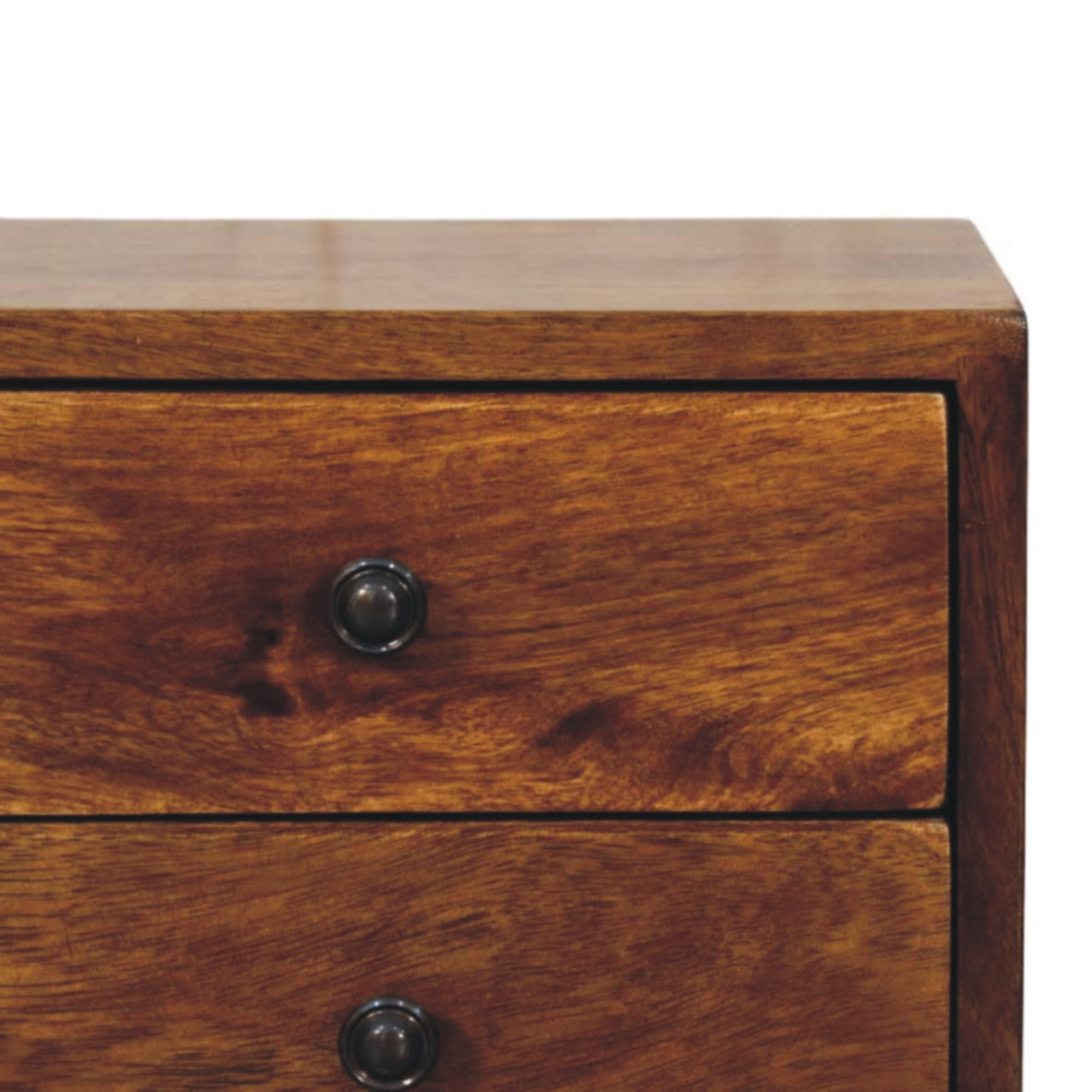 Wall Mounted Bedside 2-Drawer Chestnut Solis