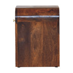 Chestnut Bedside Mini Darcy with Curved Edges