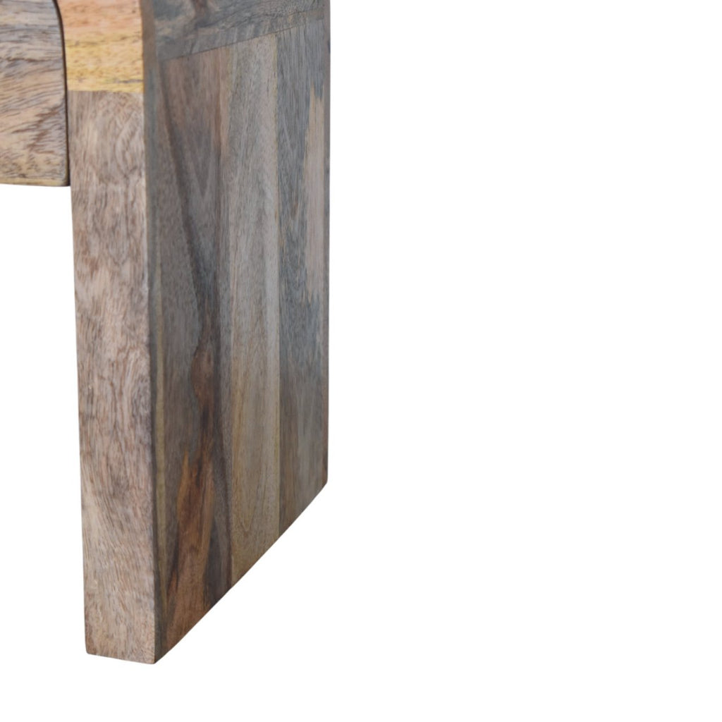 Oak-ish Bedside Mini Darcy with Curved Edges