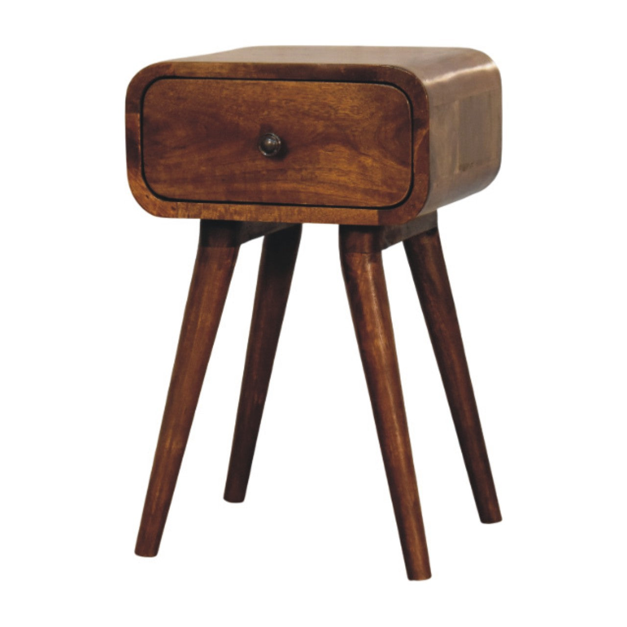 Chestnut Bedside with 1 Drawer Avora Mini