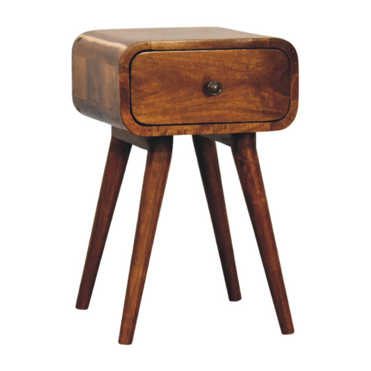 Chestnut Bedside with 1 Drawer Avora Mini