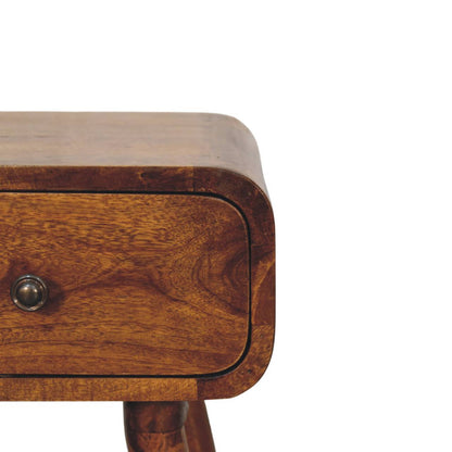 Chestnut Bedside with 1 Drawer Avora Mini
