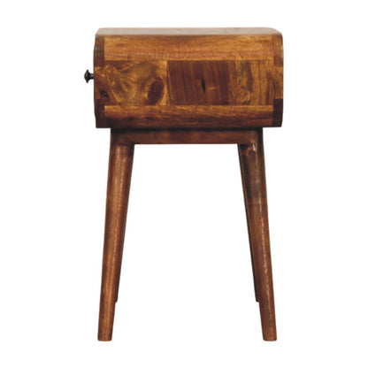 Chestnut Bedside with 1 Drawer Avora Mini