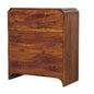 Chestnut Chest of Drawers - Newton by Maple Manor, four-drawer mango wood cabinet with round metal knobs