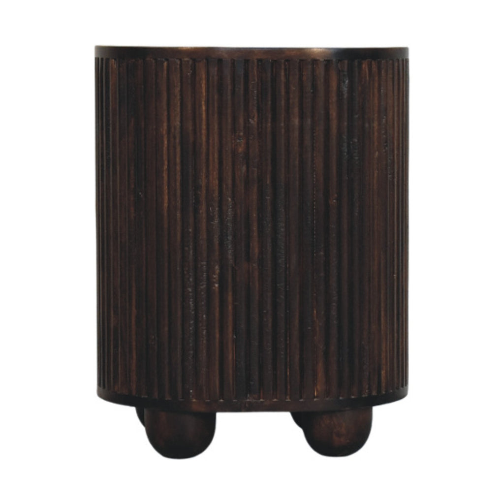 3-Drawer Bedside - Curved Fluted