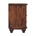 2-Drawer Bedside with Open Shelf