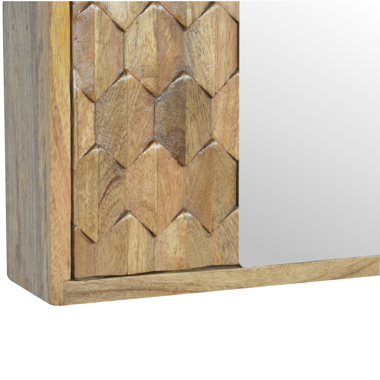 Mirror Cabinet - Pineapple Carved