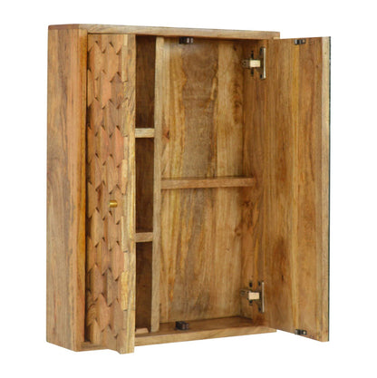Mirror Cabinet - Pineapple Carved