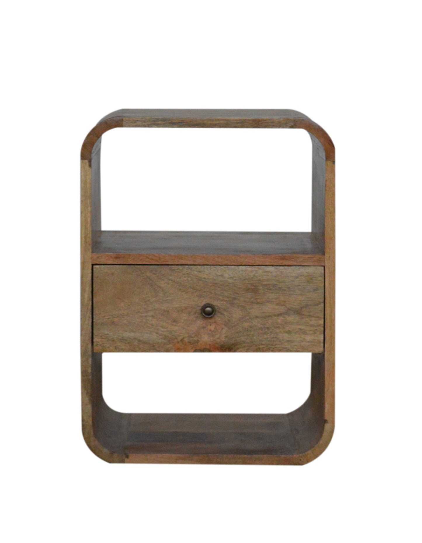 Bedside 1 Drawer London by Maple Manor bedside table in solid wood with one drawer and round knob