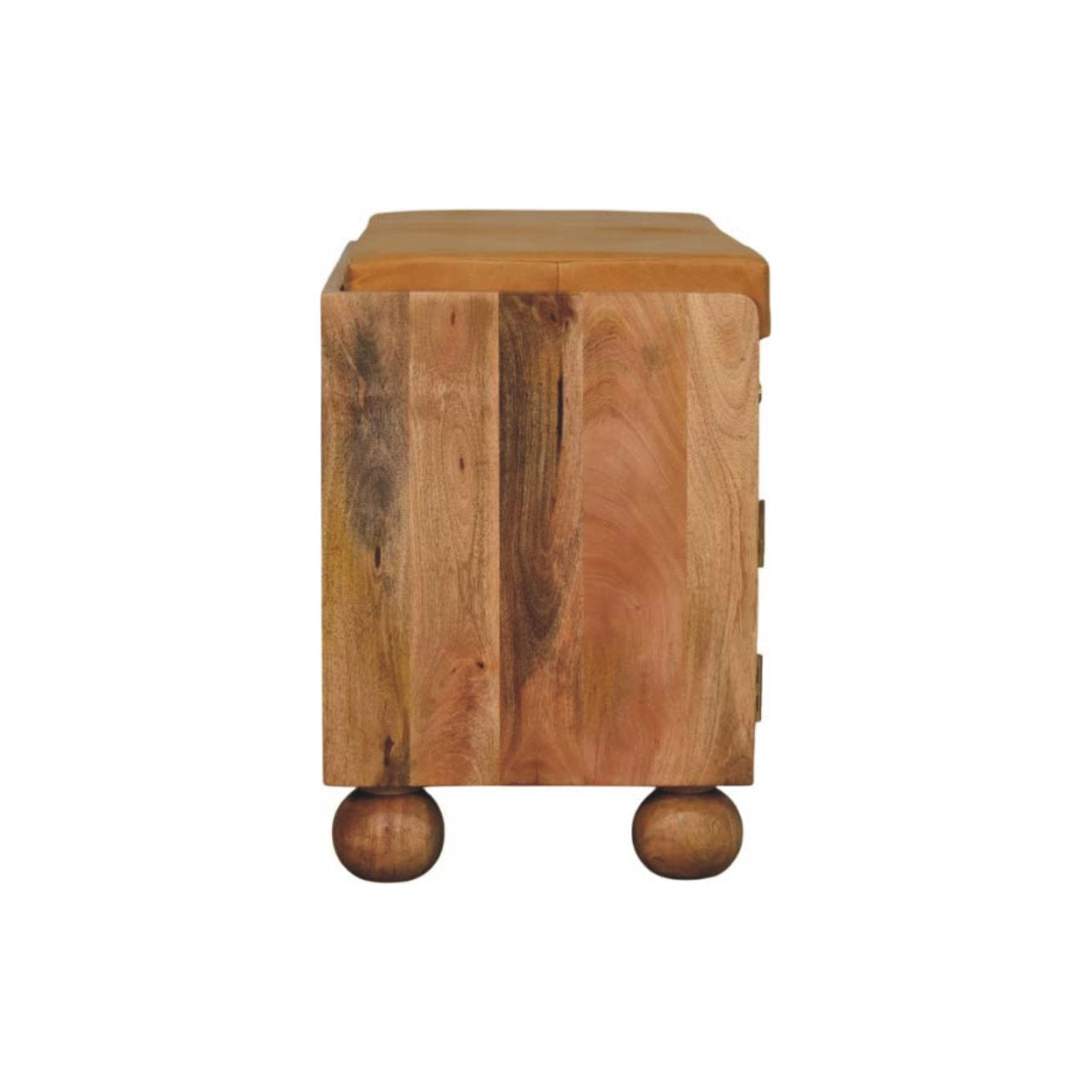 Oak ish shoe rack with 2 drawers - Shutter