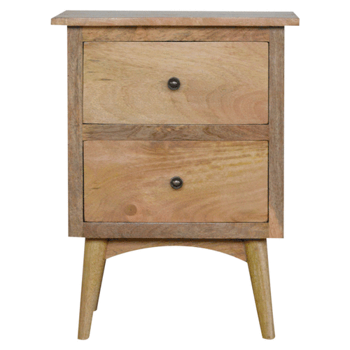 Bedside with 2 Drawers - Nordic Style