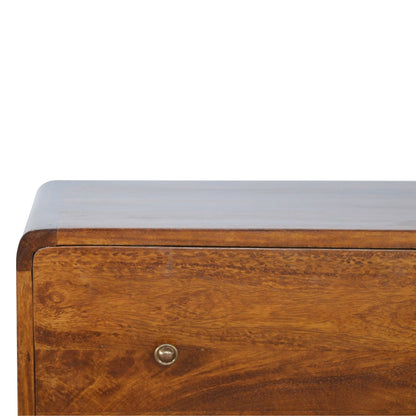 Chestnut Chest of Drawers - Curved