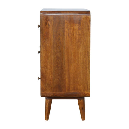 Chestnut Chest of Drawers - Curved