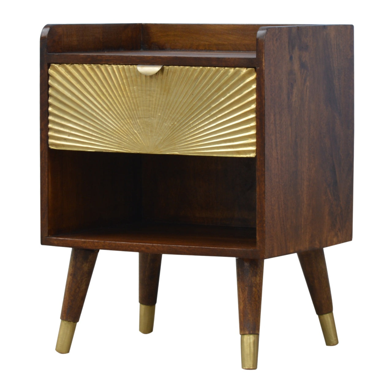 One Drawer Bedside Manila Gold