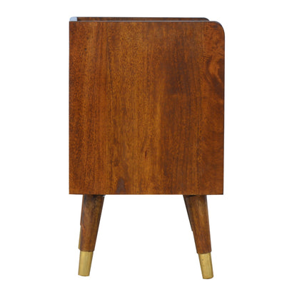 One Drawer Bedside Manila Gold