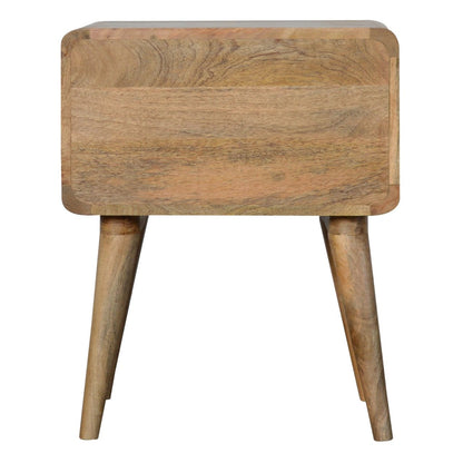 Oak-ish Bedside Curved
