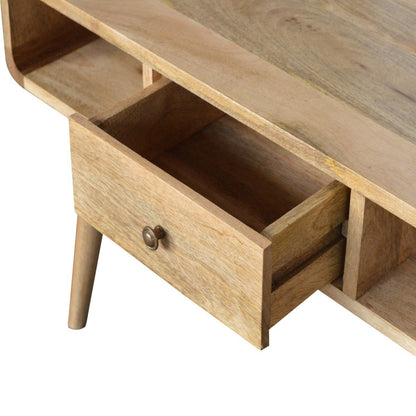 Oak-ish Coffee Table Curved