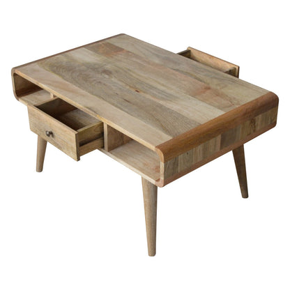 Oak-ish Coffee Table Curved