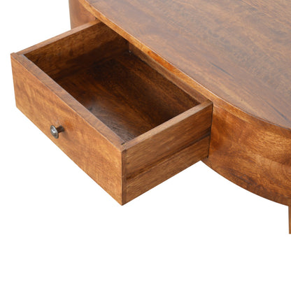 Chestnut Coffee Table Rounded